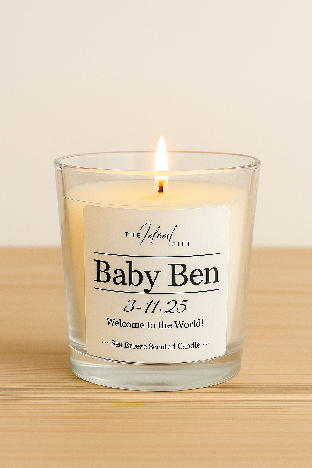 Medium Personalised Scented Candle 200g