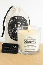 Clear Glass Double Wick Personalised Scented Candle 335g