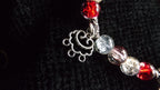Multi-Coloured Red Charm Bracelet