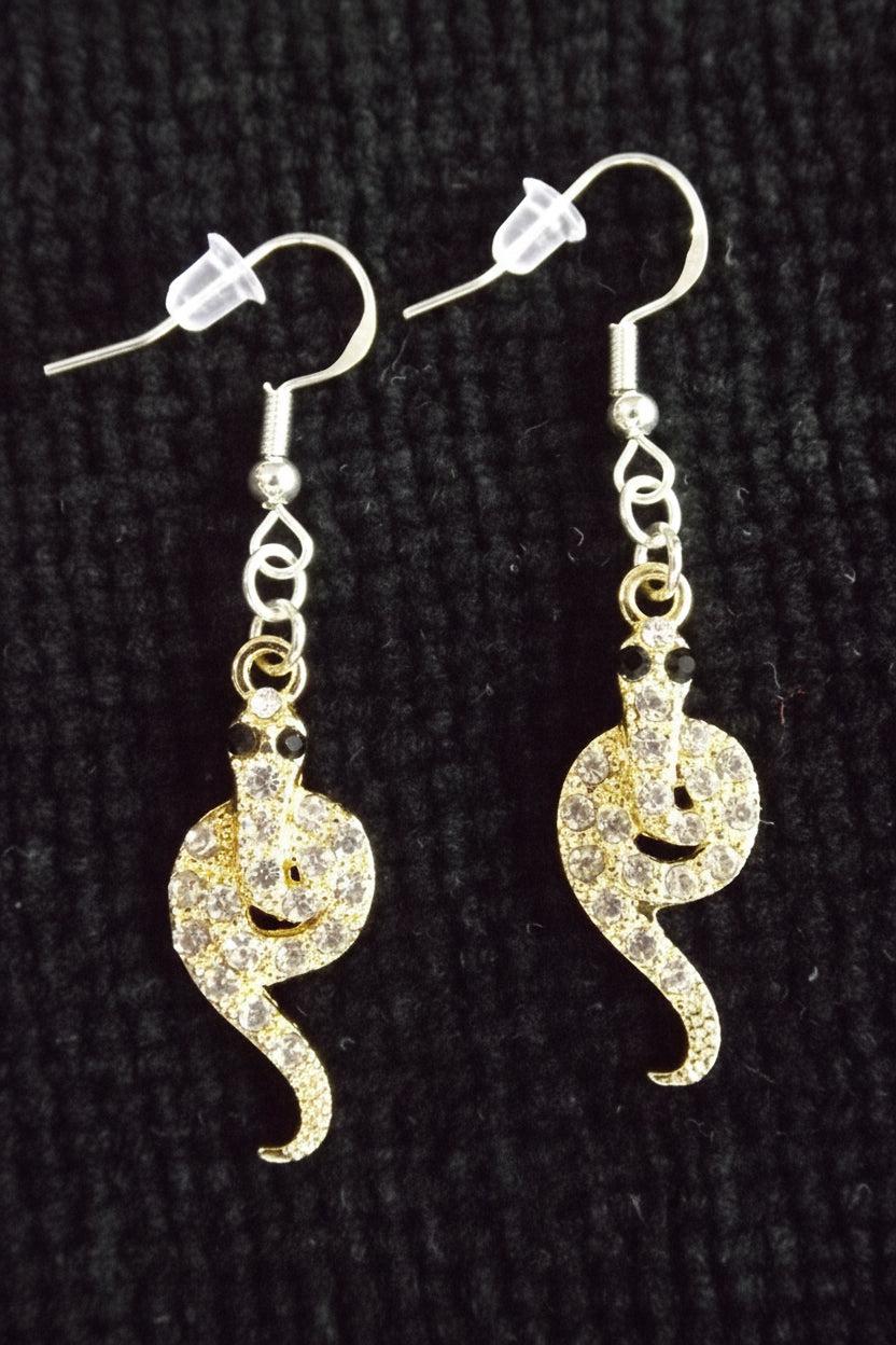 Snake Drop Earrings