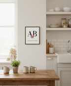 Initial Framed Print