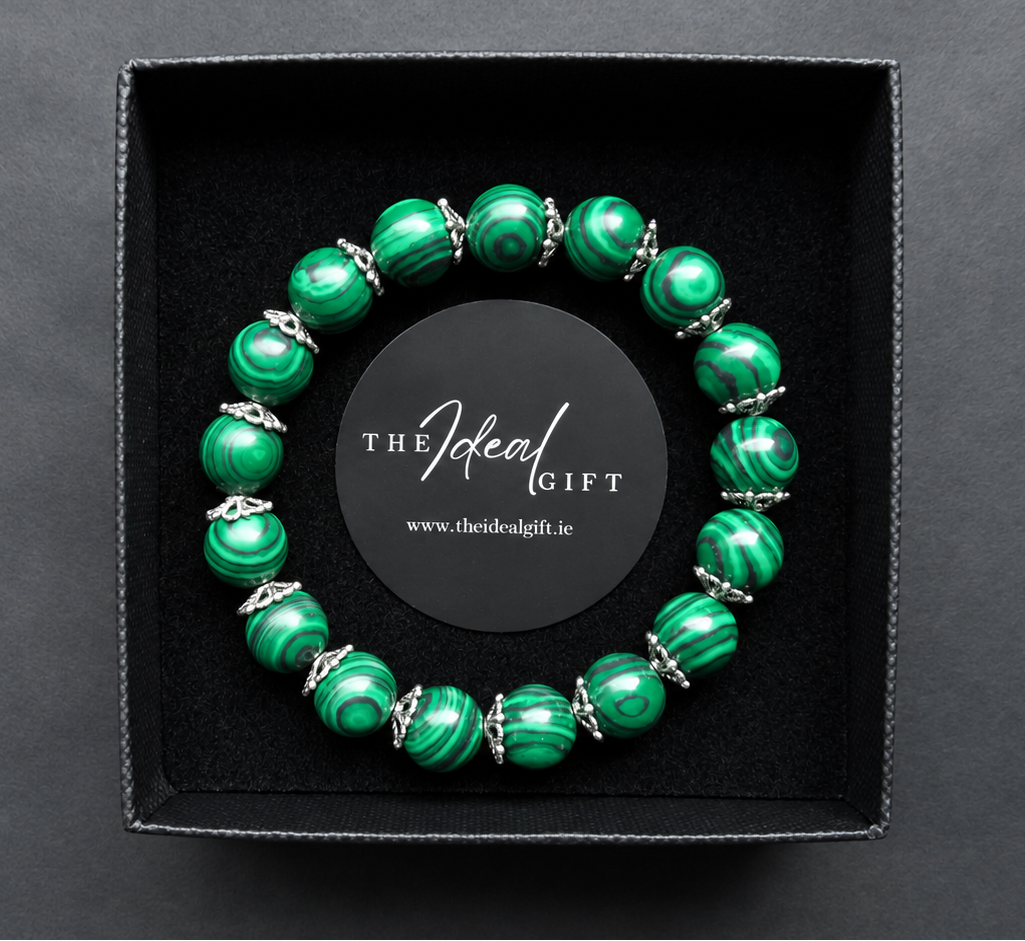 Green Malachite Beaded Bracelet